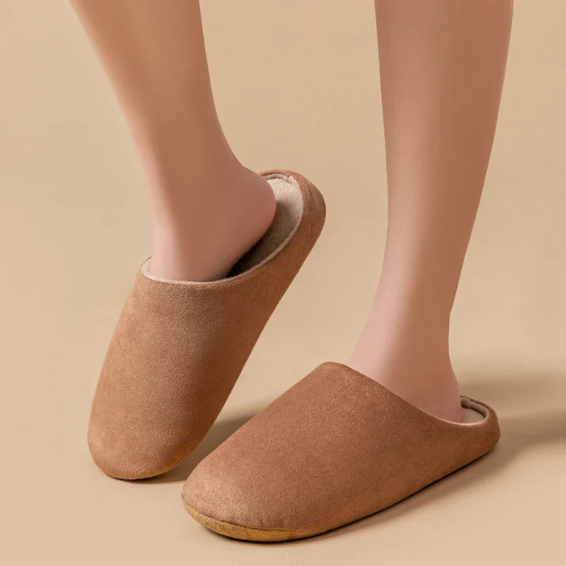 Women's Closed-Toe Indoor Slippers with Lightweight Sole