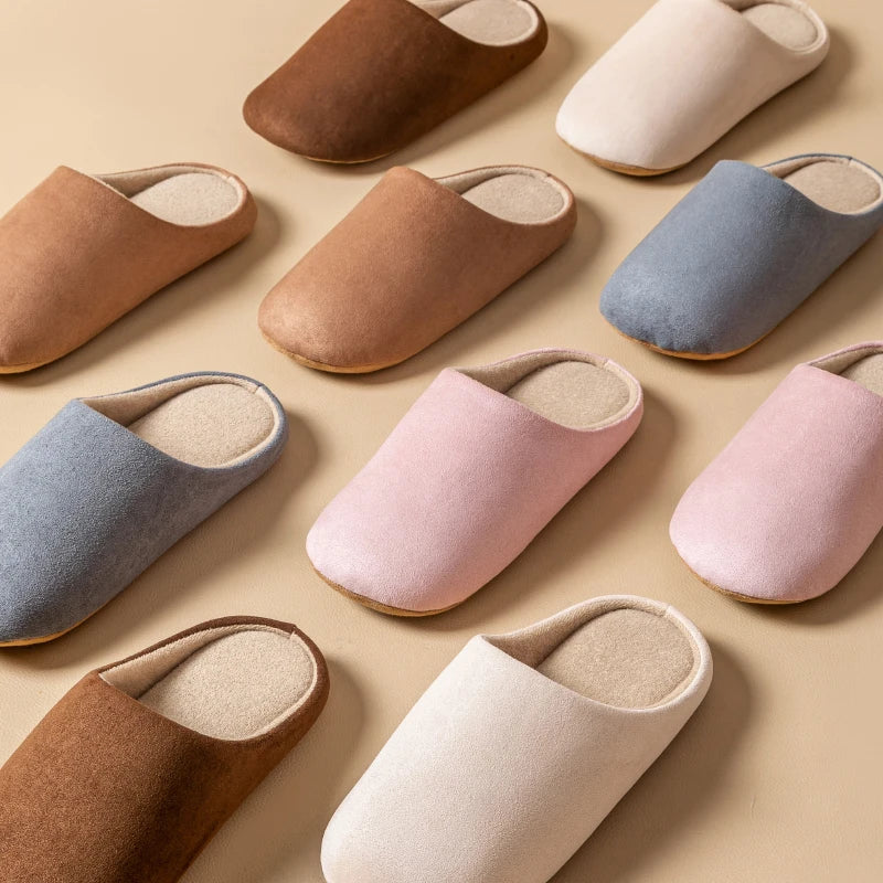 Women's Closed-Toe Indoor Slippers with Lightweight Sole