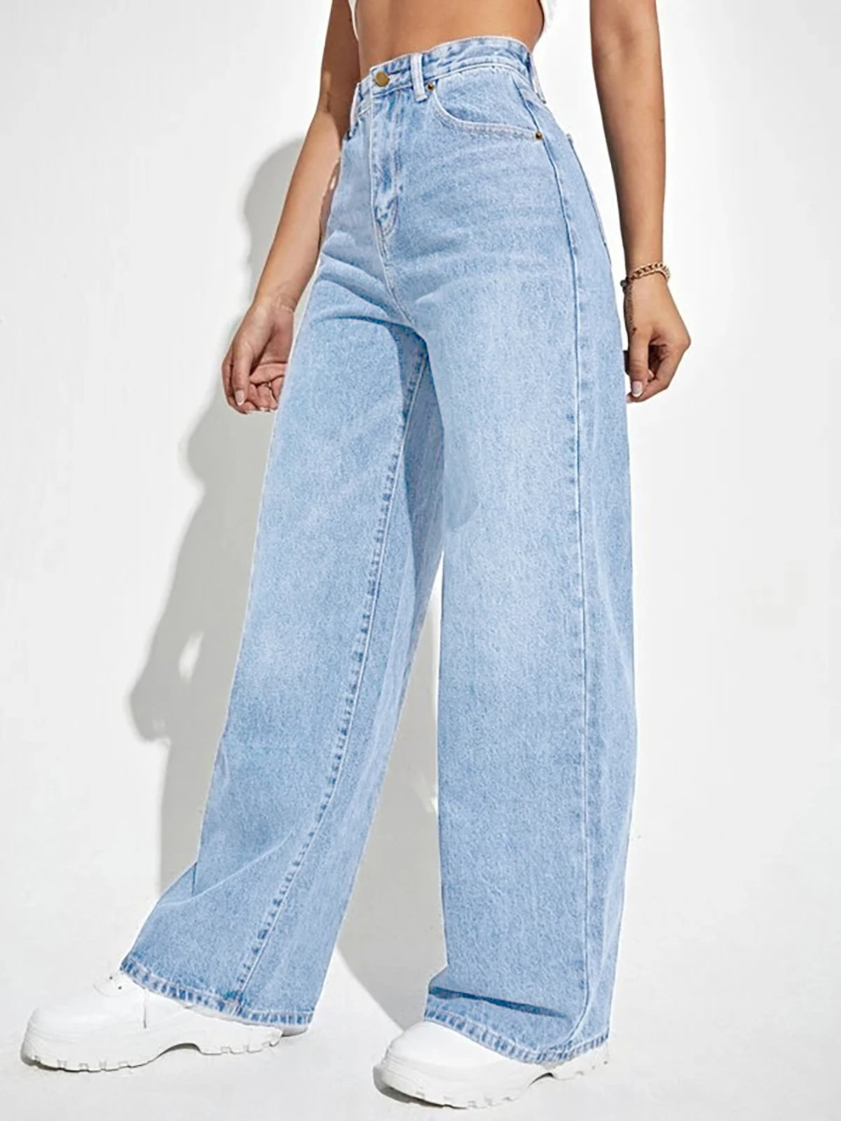 Women's Loose Denim Wide-Leg Jeans