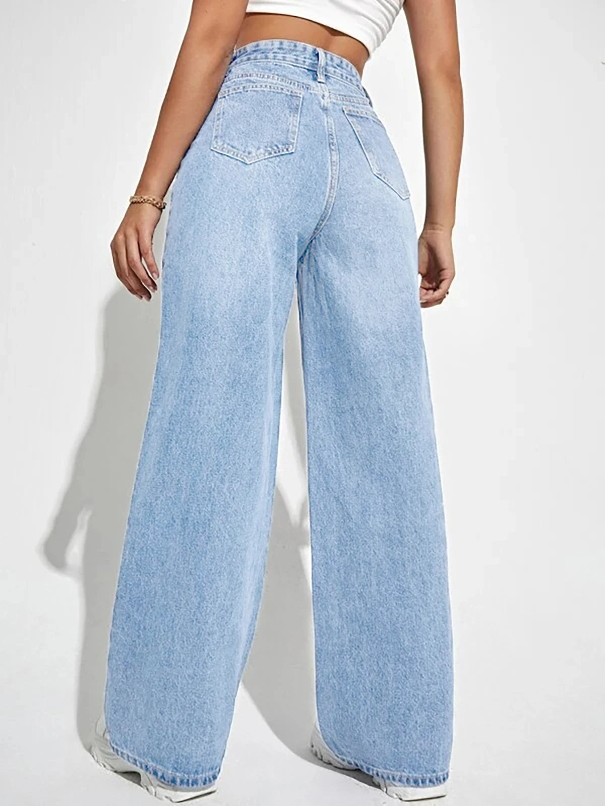Women's Loose Denim Wide-Leg Jeans